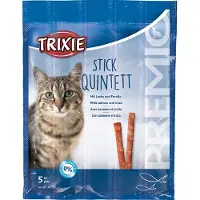 Trixie premio stick quintett zalm / forel 24x5x5 gr