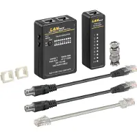 Goobay Netwerkkabel tester - RJ45, RJ11, RJ12, BNC - UTP, FTP, STP - 1 x 9 V-