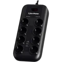 Cyberpower Professional 8 Schuko 2 Usb Surge Protector Stekkerdoos
