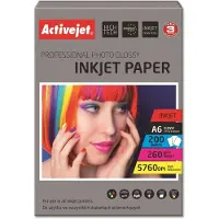 ActiveJet Glanzend Fotopapier Activejet AP6-260GR200 A6 200 Lakens