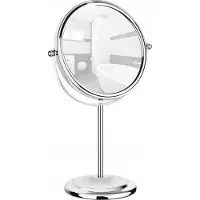 Wenko Make-up spiegel voor op een wastafel, met 7-voudige vergroting, geschikt voor badkamer, gastentoilet en make-up