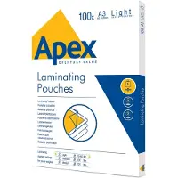 Apex Lamineerhoezen 75 micron A3 (100 stuks)