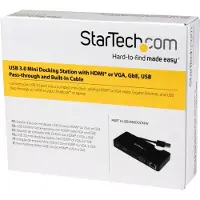 StarTech.com USB 3.0 Reis Docking Station Laptops HDMI/VGA