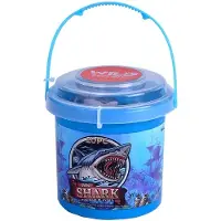 Wild republic Shark Bucket Toy Figures Kids Gifts Ocean Theme Party Supplies Sea Creatures 20 -Piece 18Piece