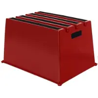 Twinco Zwaar belastbaar trappentrede, model Stufen 1, platformhoogte 307 mm, draaibare bevestiging