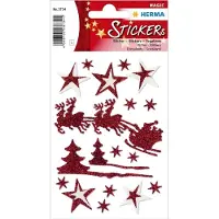 Herma Stickers Sleigh ride, glitter - 10 stuks