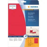 LightsOn Special 5046 permanent hechtende fluo-etiketten A4 99,1 x 67,7 mm fluorood (160 etiketten)