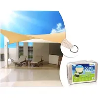 Greenblue Zonnezeil Schaduwdoek UV vierkant 3.6m Cream