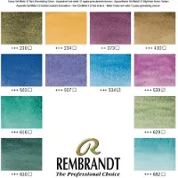 Rembrandt water colour box 12 - granulating