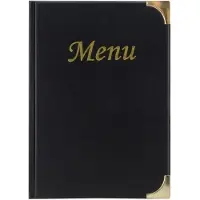 Securit menukaart Basic, ft A5, zwart