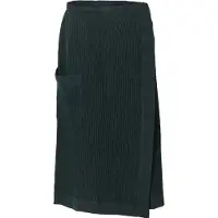 Rento heupdoek Kenno 70x145 cm zwart/donkergroen - Sauna Badjas