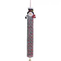 Eh Excellent Houseware Adventskalender voor kinderen, hangend, 97 cm, groene kleur