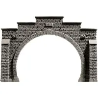 Noch 58052 PROFI plus H0 Tunnelportaal 2-sporig Hardschuim model, Geverfd