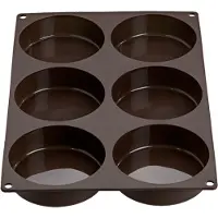 Lurch – Flexiform - Bakvorm voor 6 hamburgerbroodjes - Silicone-ø 10cm