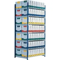 PaperFlow Stelling 5 Staal 1000 x 680 x 2000 mm Blauw