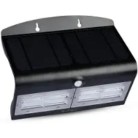 V-TAC 8279 VT-767-7-B Wandspot op zonne-energie met bewegingsmelder LED LED 7.00 W Zwart