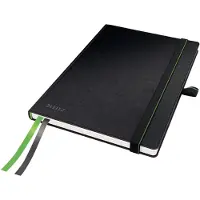 Leitz Complete A5 Notitieboek Geruit - met Hardcover - met Elastische Sluiting - Zwart