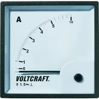Voltcraft AM-72X72/5A AM-72X72/5A Analoog inbouwmeetinstrument AM-72x72/5 A 5 A Weekijzer