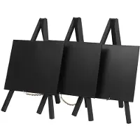 Genware Tafelkrijtbord Securit, mini, Zwart