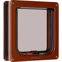 The Pet Doctor Pet Mate poezendeur Cat Mate bruin - geruisloos - magneetsluiting