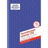 Avery Kassenbestandsrechnung