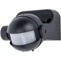 Lutec Sphere - infrarood sensor - 9 x 10 x 8 cm - IP44 - zwart