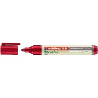 Edding 28 EcoLine whiteboardmarker, ronde punt, navulbaar, rood, 10 st.