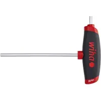 Wiha ComfortGrip binnenzeskantschroevendraaier, SW 6 mm, bladlengte 150 mm, zijaandrijving, mat verchroomd