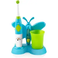 Eta Tooth Fairy 1294 90080, Kinder, Oscillerende en roterende tandenborstel, Blauw, Groen, Wit, 4500 bewegingen per minuut, Rond, Werkt op batterijen