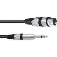 Omnitronic Adaptercable XLR(M)/Jack stereo 0.9m bk