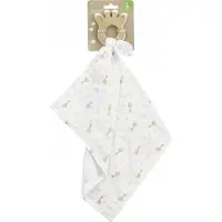 Sophie La Girafe Natuurlijke Hevea Bijtring + 100% Hevea 100% Biologisch Katoen 40x40 Cm