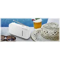 Muse M-025 RW, draagbaar, analoog, FM, MW, 88 - 108 MHz, wit, met draaiknoppen