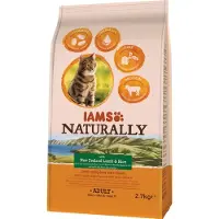 IAMS Naturally Kat Adult New Sealand Lam & Rijst 2,7 kg