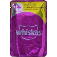 Whiskas Adult 40x85g Gevogelte Smaken - Katzenfutter in Gelee (Kip, Eend, Gevogelte, Kalkoen)