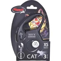 Flexi New Classic Cord - Rollijn Katten - New Classic Cat Koord Xs Zwart