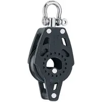 Harken Carbo Pulley With Support 40 Mm Zwart