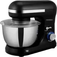 Iso Trade Keukenmachine met spuitzak - keukenapparaat - zwart - 1700W