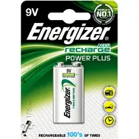 Energizer 9V Blok 175mAh Recharge - NiMH - 8.4V - Zilver
