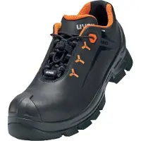Uvex 2 MACSOLE veiligheidsschoenen, model halfhoge schoen, S3, zwart, oranje, maat 52, wijdte 14