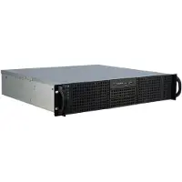 Inter-Tech 2U 20240 - rack behuizing - 2U - MB 30.5x19.1cm - 2x 80mm fan - zwart