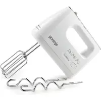 Gorenje M460CDC, Handmixer, Wit, Voor het mengen, 1,3 meter, Knopbediening, Kunststof