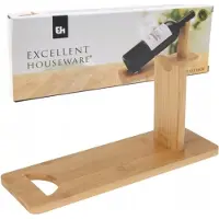Excellent Housewares Wijnfleshouder van bamboo, , 30 x 10 x 14