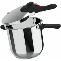 Taurus Snelkookpan Moments Rapid 8l KCP4108, Stomer + rijstkoker, Zilver