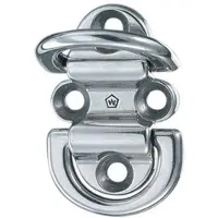 WICHARD Double Folding Pad Eye Chain Ring Zilver 8 mm