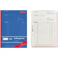 Herlitz Bestelboek merk , formaat A5, 120 vellen.