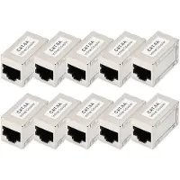 Digitus DN-93905-10 Afgeschermde CAT 6A Modulaire Koppelingen 10 Stuks Zilver