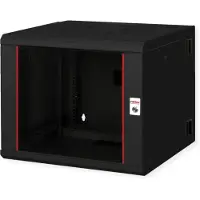 Roline 19-inch wandbehuizing Pro 9 U , 600x600 BxD tweedelig draaibaar zwart