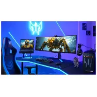 Acer Predator X49X (X49Xbmipphuzx) 49,0" DQHD OLED Curved Gaming 124,5 cm (49,0 inch), 240Hz, HDR1000, HDMI 2.1, 2x DP, 1x Type-C, USB 3.2 x2 + USB-B,