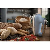 Ariete 1548/05 - Vintage handmixer - 5 snelheden - Turbofunctie - deeghaken & gardes - 450 Watt - Blauw