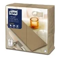 Tork 478167 premium linstyle dinnerservet biscuit 40x39 cm 600 stuks (478167)